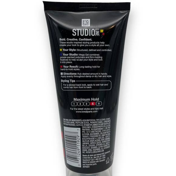 L'Oreal Paris Studio Line Mega Hair Gel, 6.8 Fl Oz - Picture 2 of 3